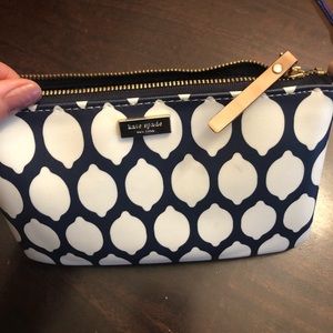 Kate Spade wristlet - navy & white